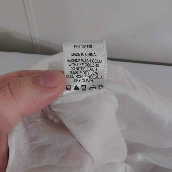 STAUD Carina Poplin Puff Sleeve Cutout Dress in White M - Picture 6 of 12